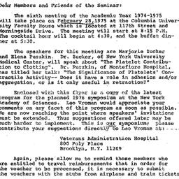 Announcements, 1975-02-13. ...