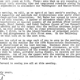 Announcements, 1974-12-03. ...