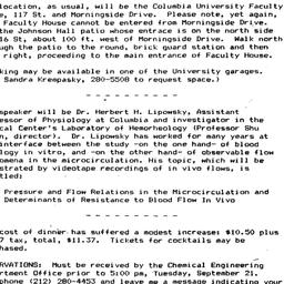 Announcements, 1982-09-08. ...