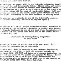 Announcements, 1982-10-08. ...
