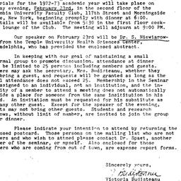 Announcements, 1973-02-13. ...