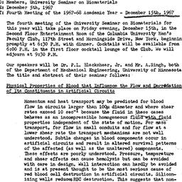 Announcements, 1967-12-05. ...
