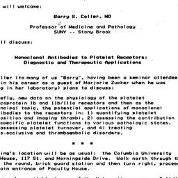 Announcements, 1985-12-04. ...