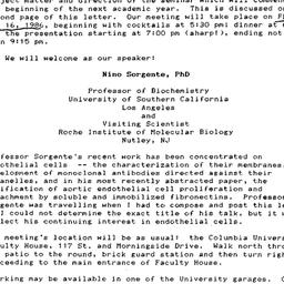 Announcements, 1986-05-05. ...