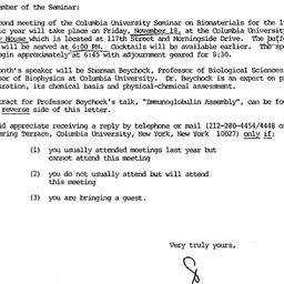 Announcements, 1977-11-01. ...