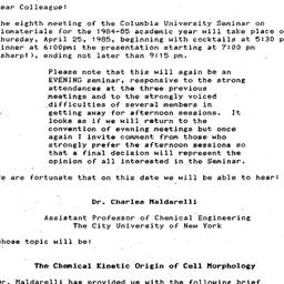 Announcements, 1985-04-11. ...