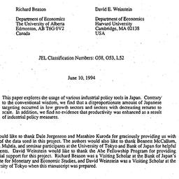 Speaker's paper, 1993-1...