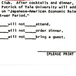 Announcements, 1966-02-11. ...
