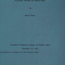 Speaker's paper, 1965-1...