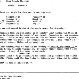 Announcements, 1976-09-17. ...