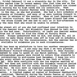 Announcements, 1993-03-02. ...