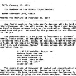 Announcements, 1993-01-26. ...