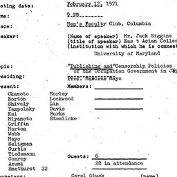 Minutes, 1971-02-12. Modern...
