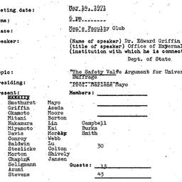Minutes, 1971-05-14. Modern...