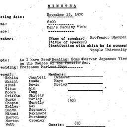Minutes, 1970-11-13. Modern...
