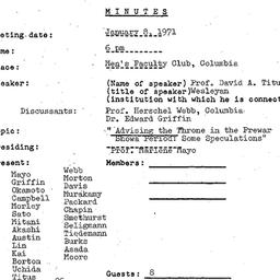 Minutes, 1971-01-08. Modern...