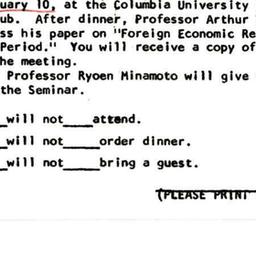Announcements, 1967-02-10. ...