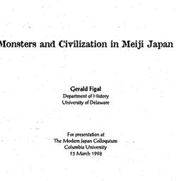Speaker's paper, 1998-0...