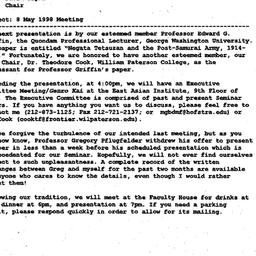 Announcements, 1998-04-22. ...
