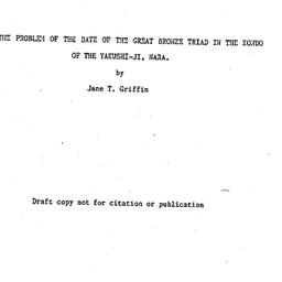 Speaker's paper, 1988-0...