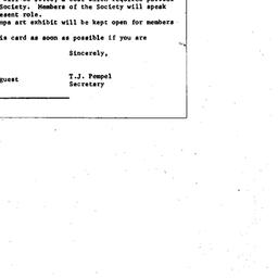 Announcements, 1971-11-12. ...