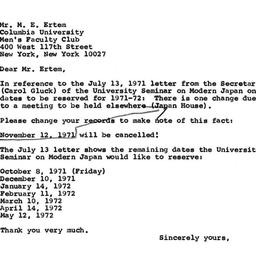 Correspondence, 1971-09-27....