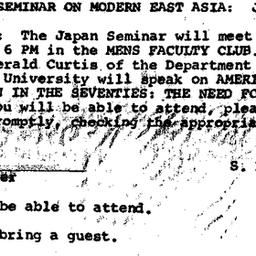 Announcements, 1969-12-12. ...