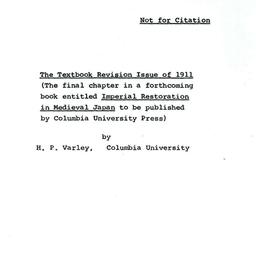 Speaker's paper, 1970-0...