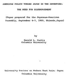 Speaker's paper, 1969-1...
