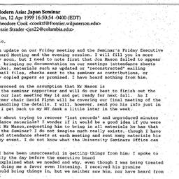 Correspondence, 1999-04-13....
