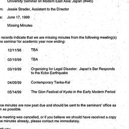 Correspondence, 1999-06-17....