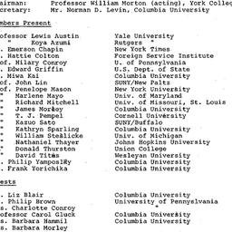 Minutes, 1975-05-09. Modern...