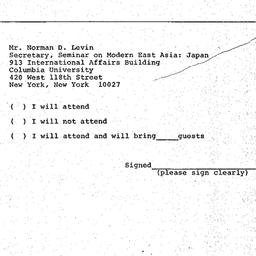 Announcements, 1974-10-11. ...