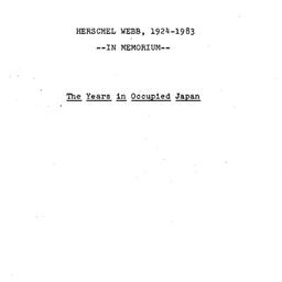 Speaker's paper, 1983-0...