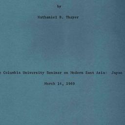 Speaker's paper, 1968-0...