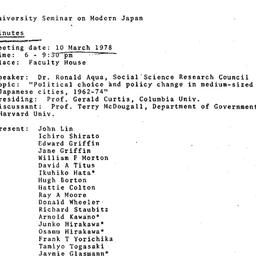 Minutes, 1978-03-10. Modern...