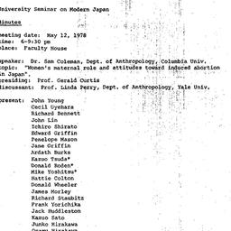 Minutes, 1978-05-12. Modern...