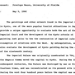 Minutes, 1985-05-09. Modern...
