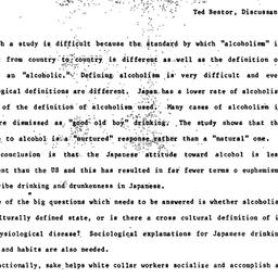 Speaker's paper, 1985-0...