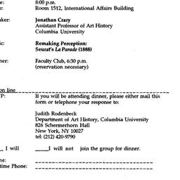 Announcements, 1994-10-03. ...