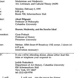 Announcements, 1995-02-06. ...