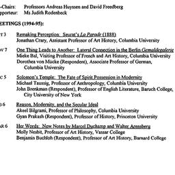 Schedules, Modernism and Mo...