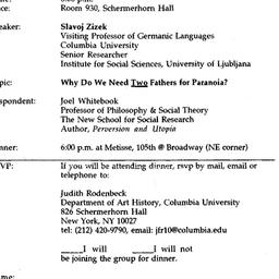 Announcements, 1995-11-06. ...