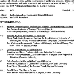 Schedules, Modernism and Mo...