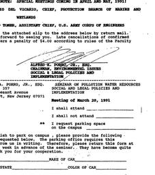 Announcements, 1991-03-20. ...
