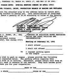 Announcements, 1991-02-20. ...
