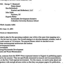 Minutes, 2001-05-02. Legal,...