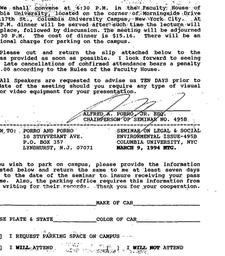 Announcements, 1994-03-09. ...