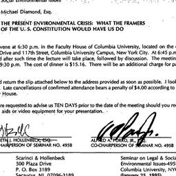 Announcements, 1995-01-25. ...