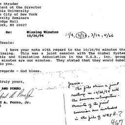 Minutes, 1994-10-26. Legal,...